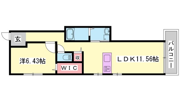 エレアージュ東姫路駅前IIIの物件間取画像